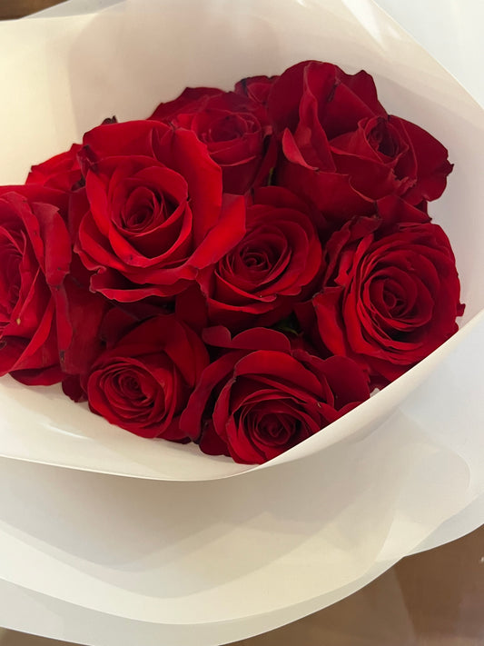 One Dozen Long-Stem Red Roses