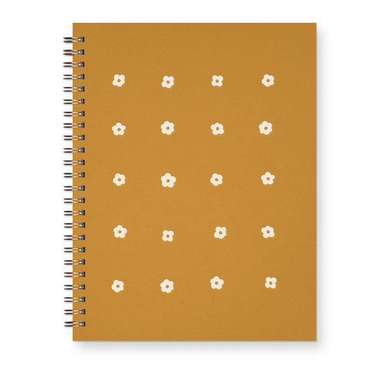 Ruff House Print Shop - Flower Grid Lined Notebook