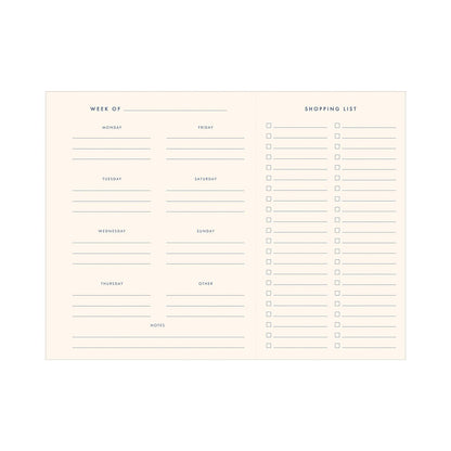 Ruff House Print Shop - Retro Weekly Meal Planner