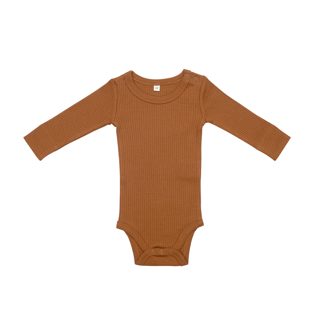 Long Sleeve Onesie + Pant Set - Caramel