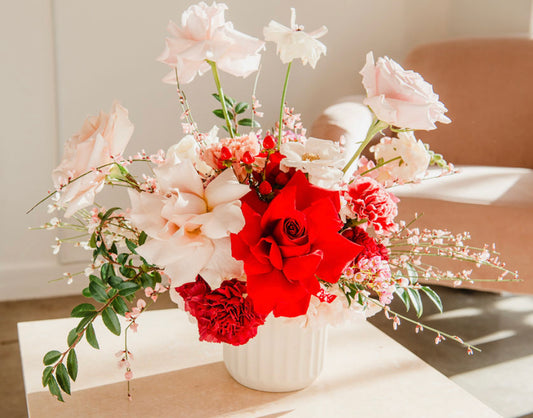 Valentine's Day Vase Arrangement