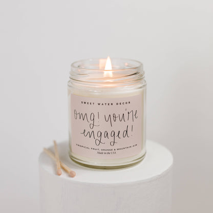 Sweet Water Decor - OMG! You're Engaged! 9 oz Soy Candle