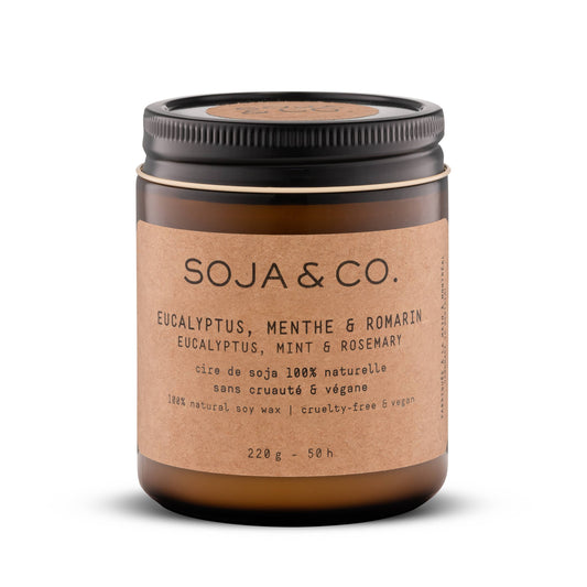 Soy Wax Candle | Eucalyptus, Mint & Rosemary: 4oz