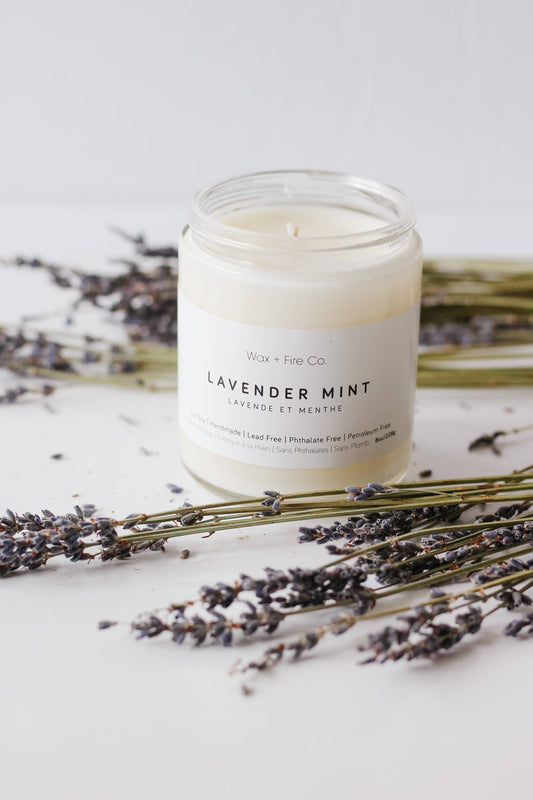 Lavender Mint Soy Candle - 8oz