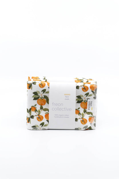 Organic Cotton Face Cloth - Clementine