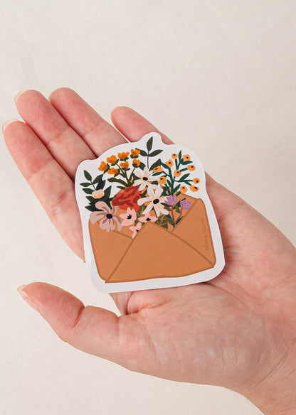 Mimi & August - Flower Envelope Vinyl Sticker